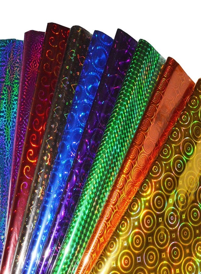 YBN - 100 PCS Gift Wrapping Holographic Cellophane Sheets with 100 PCS Gift Nametag Stickers & Gift 100 Ribbons For Packaging & 10 PCS Clear Tape | Gift Wrapping Sheets - 45CM x 65CM (100) (100) - Image 4